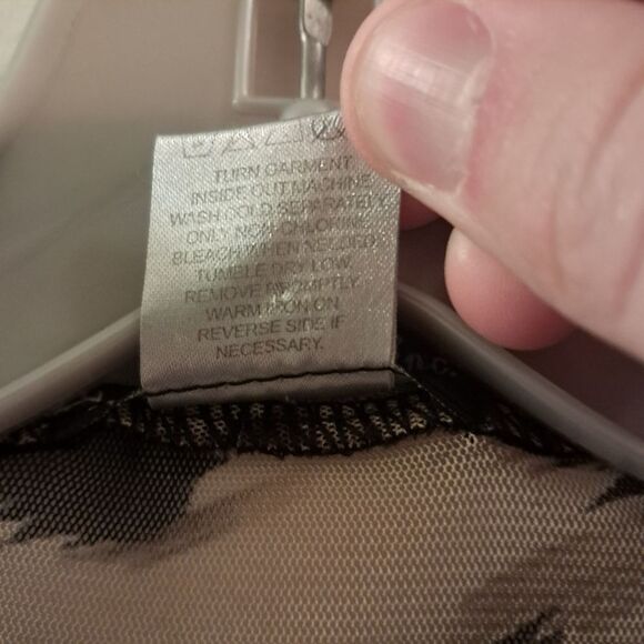 Damee Jacket Women's Large L Brown Black Mixed Media Rhinestones Sheer Artsy - Picture 8 of 12